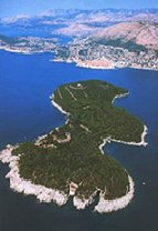 Sea kayaking holiday in Croatia, aerial view