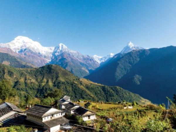 Nepal family holiday, walking in the Annapurnas