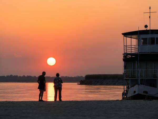 Brahmaputra river cruise in India