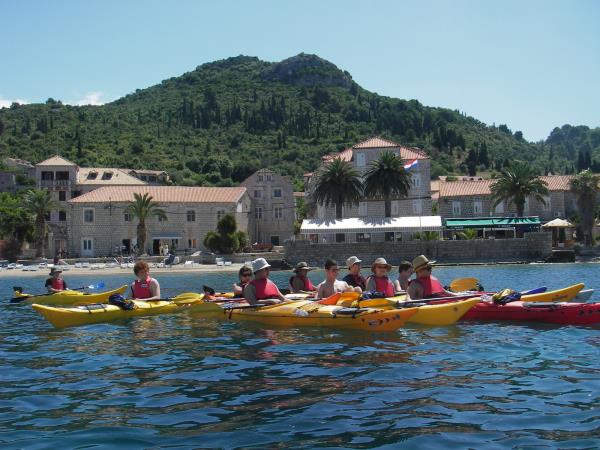 Family sea kayaking holiday in Croatia