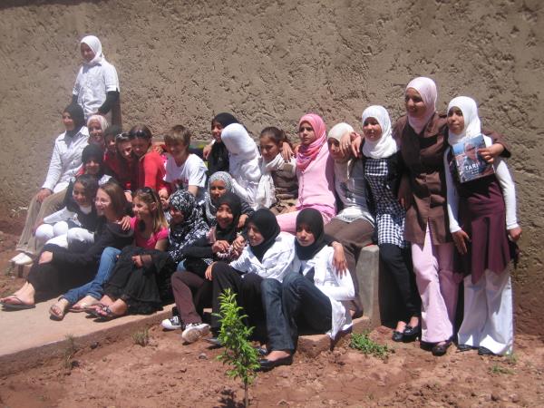 Education volunteering with Berber girls in Morocco