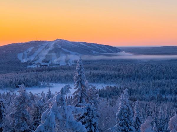 Family winter activity holiday in Finland