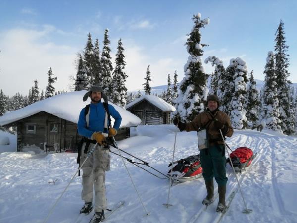 Skiing and winter camping in Finnish Lapland holiday