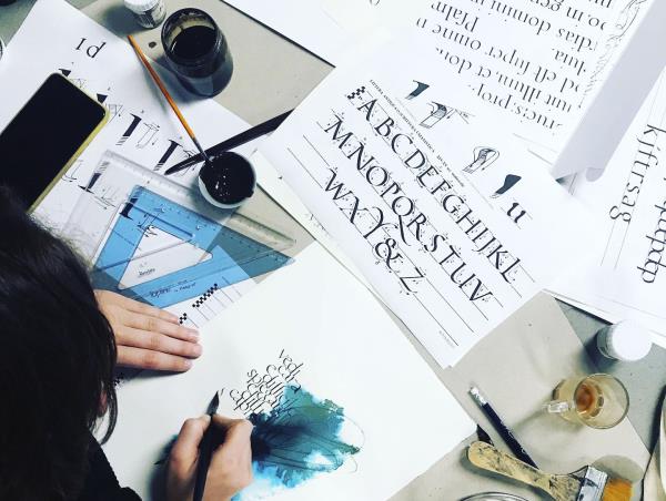 Calligraphy workshop holiday in Pelion, Greece