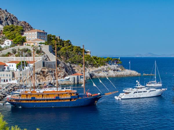 Greek Cyclades island hopping cruise