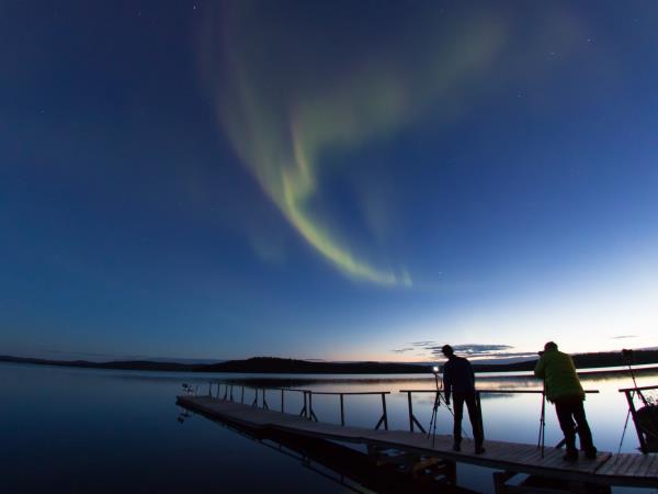 Wilderness auroras holiday during the Finnish Autumn