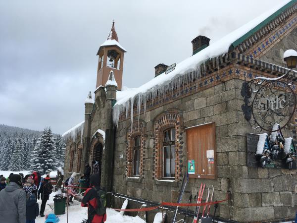 Ski touring winter holiday