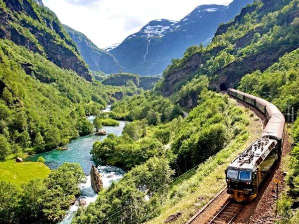 Luxury Norway fjords rail and glacier cruise