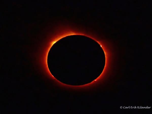 Solar eclipse in Iceland