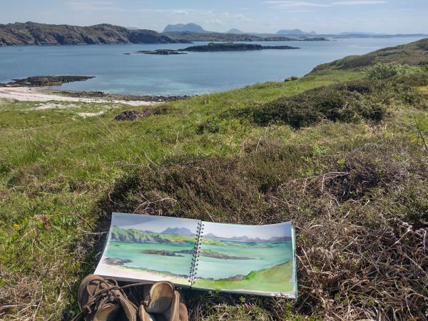 Painting holiday in Scottish Highlands