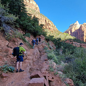 Walking in US national parks