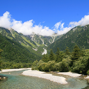 Walking in the Japanese Alps
