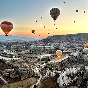 Hot air balloon rides in Cappadocia