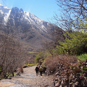 Walking in Morocco map & highlights