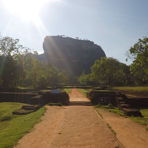 Sigiriya rock fortress in Sri Lanka
