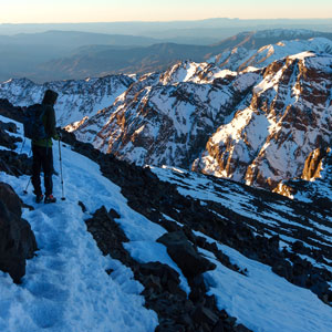 Climbing Mount Toubkal in winter