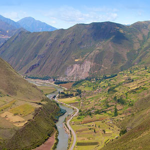 Walking in The Sacred Valley in Peru