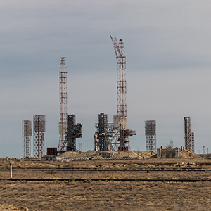 Baikonur Cosmodrome in Kazakhstan