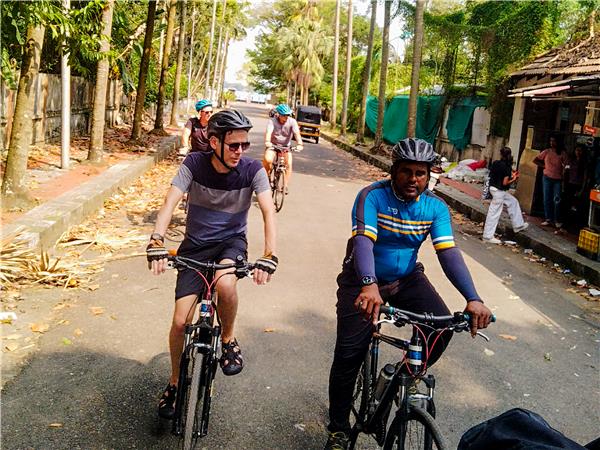 Small group cycling holiday in Kerala, India