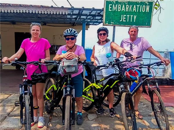 Small group cycling holiday in Kerala, India