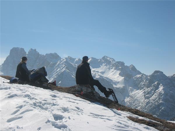 Snowshoeing holiday in the Dolomites