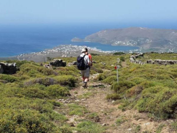 Andros trail walking holiday in Greece
