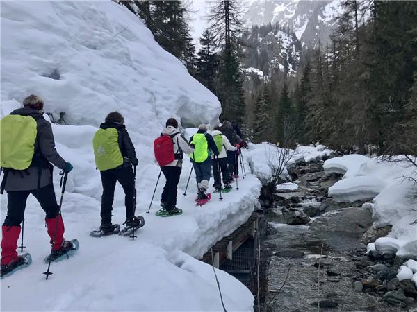 Snowshoeing in Chamonix holiday, self guided