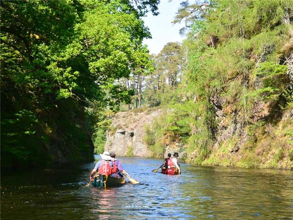Canoeing holiday in Scottish Highlands