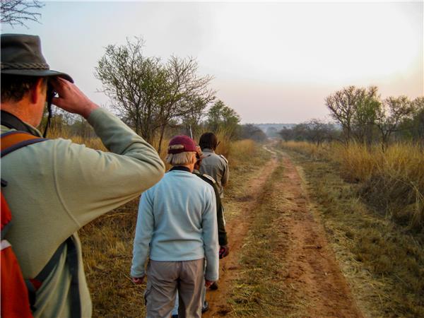 Walking safari in South Africa