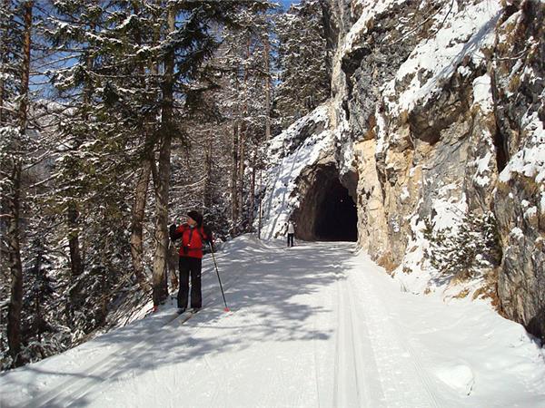 Cross country skiing holiday in the Dolomites, Italy