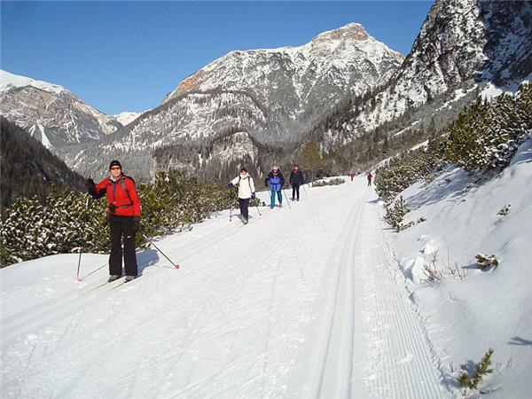 Cross country skiing holiday in the Dolomites, Italy