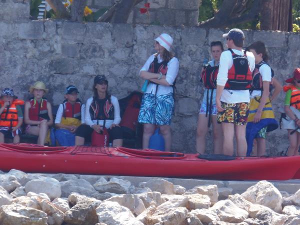 Family sea kayaking holiday in Croatia