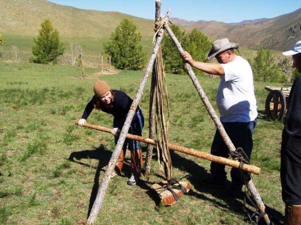 Genghis Khan warrior training in Mongolia