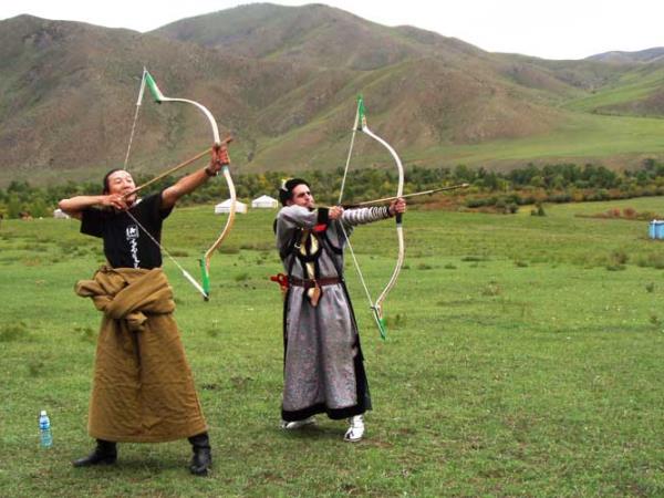 Genghis Khan warrior training in Mongolia