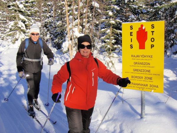 Cross-country skiing holiday in Finland, Russian border