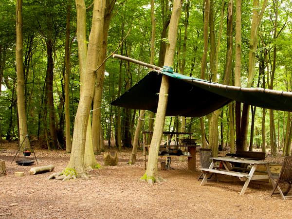South Downs yurts in Hampshire, England