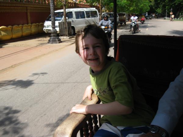 Cambodia family cycling holiday