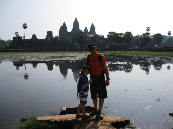 Cambodia family cycling holiday