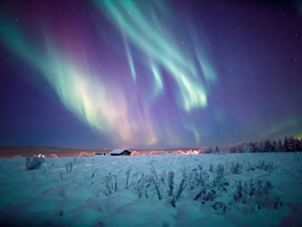 Family winter activity holiday in Finland