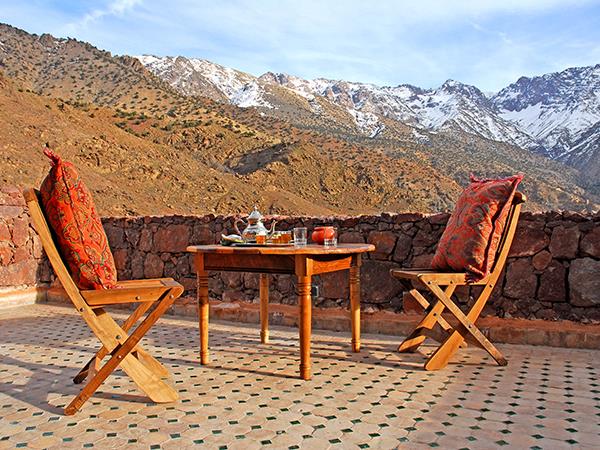 Atlas Mountains luxury trekking accommodation, Azzaden Valley
