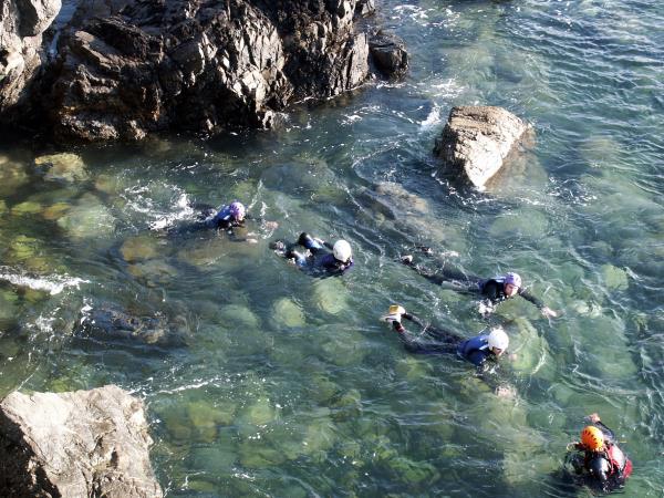 Coasteering weekend in Wales