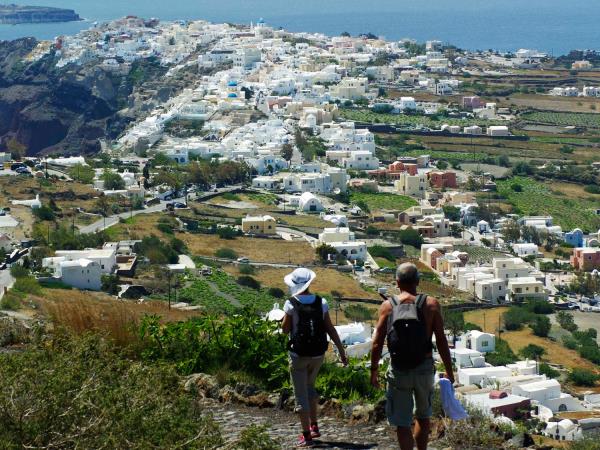 Santorini walking short break, Greece