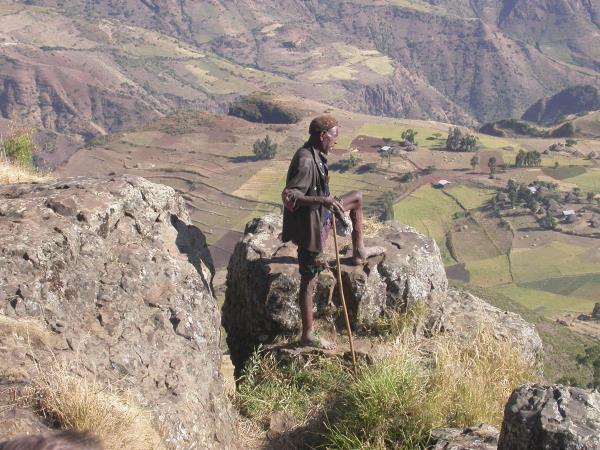 Trekking in Ethiopia, nr Lalibela