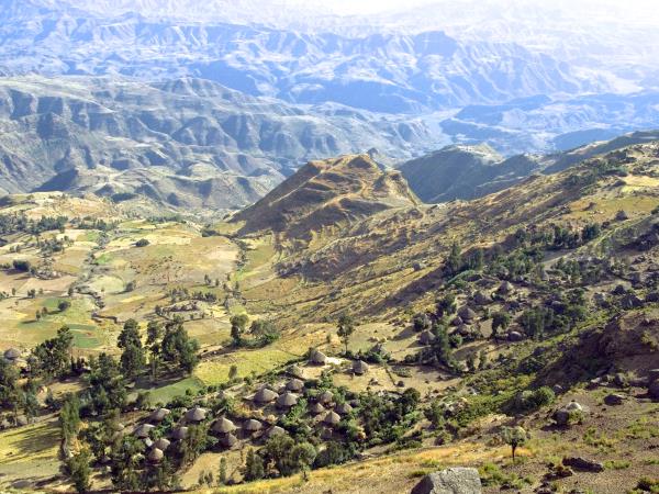 Trekking in Ethiopia, nr Lalibela
