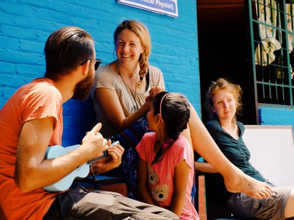 Family volunteering and adventure holiday, Nepal
