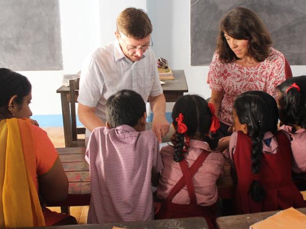 Teaching assistant volunteering in Kerala