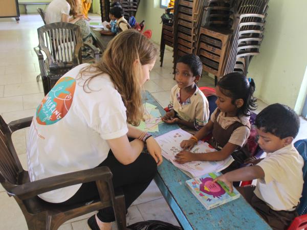 Teaching assistant volunteering in Kerala
