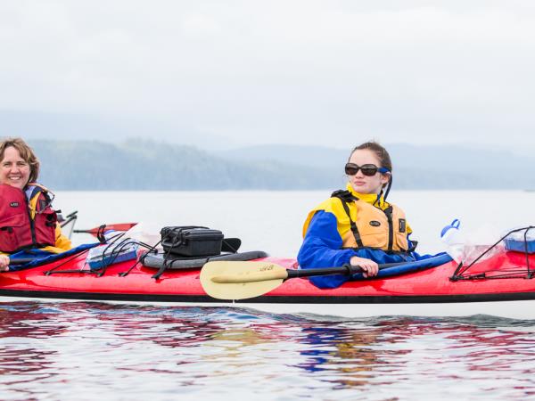 Kayak with orcas holiday in Canada