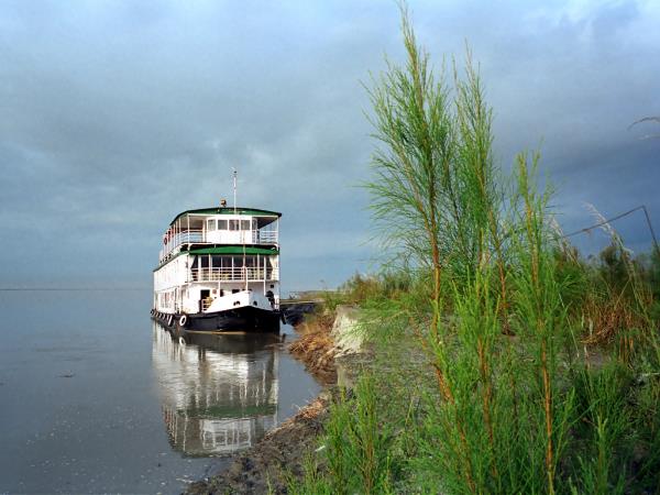Brahmuputra river cruise in India