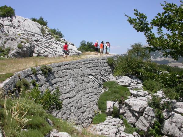 Montenegro walking holidays, self guided
